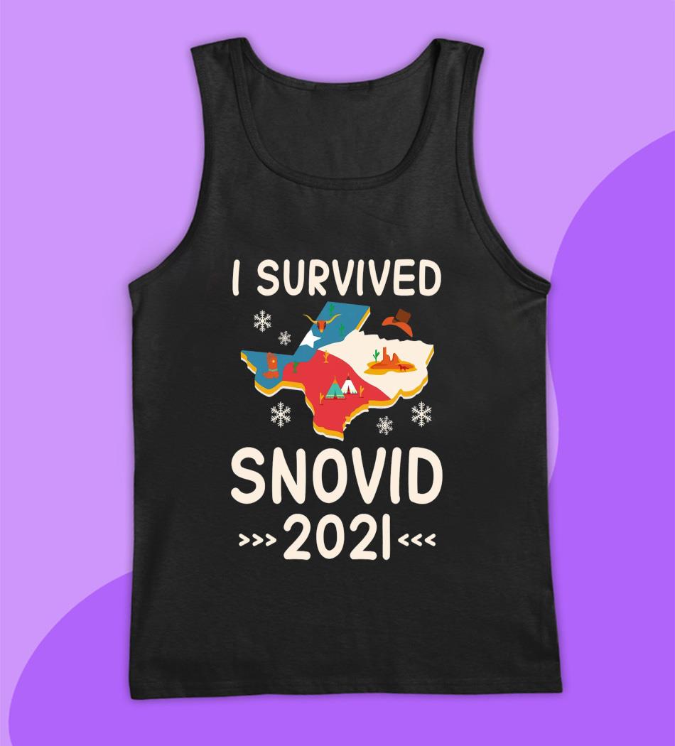I survived Snovid 20121 Texas Snow Storm s tank top