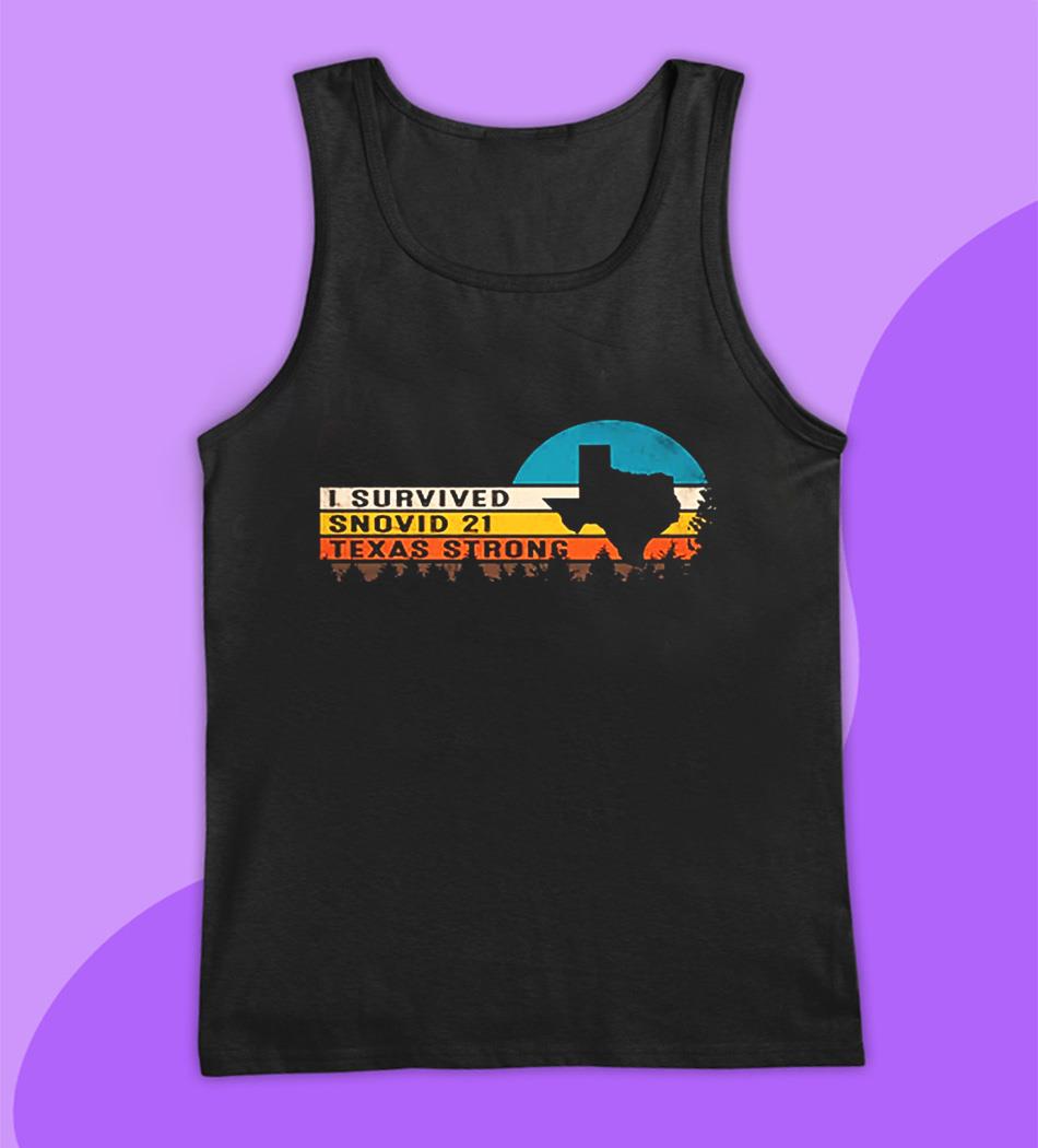 Vintage I survived snovid-21 Texas Strong s tank top