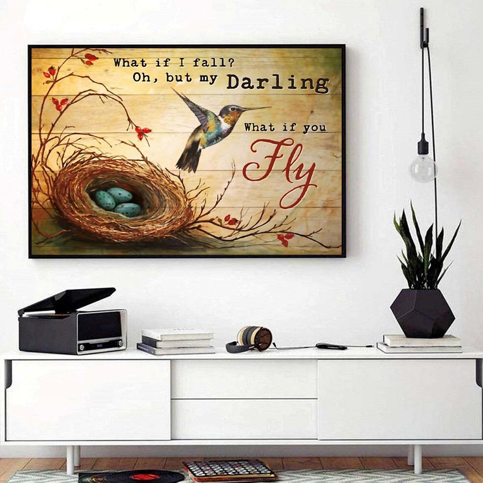 Hummingbird Canvas What If I Fall Oh But My Darling What If You Fly