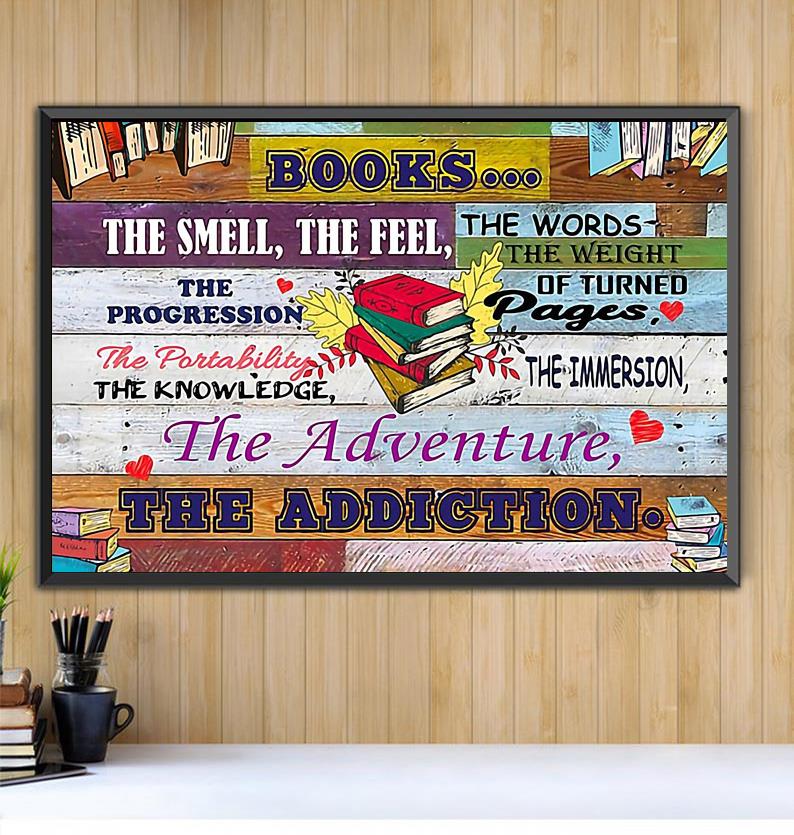 books-the-smell-the-feel-the-addiction-print-canvas