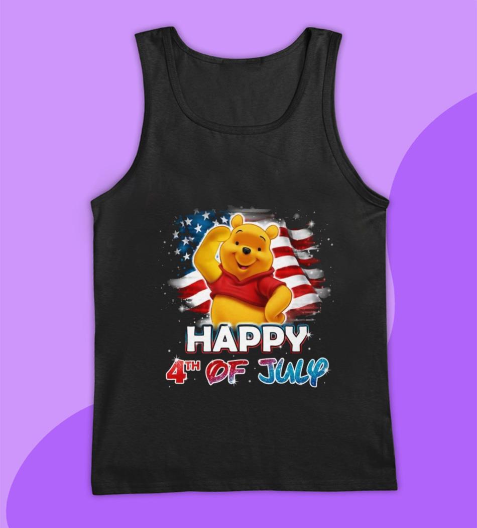 Winnie The Pooh disney happy 4th of July 2021 t-shirt