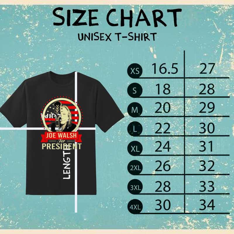 JOE WALSH FOR PRESIDENT Tシャツ Joe Walsh for president unisex t-shirt - Camaelshirt