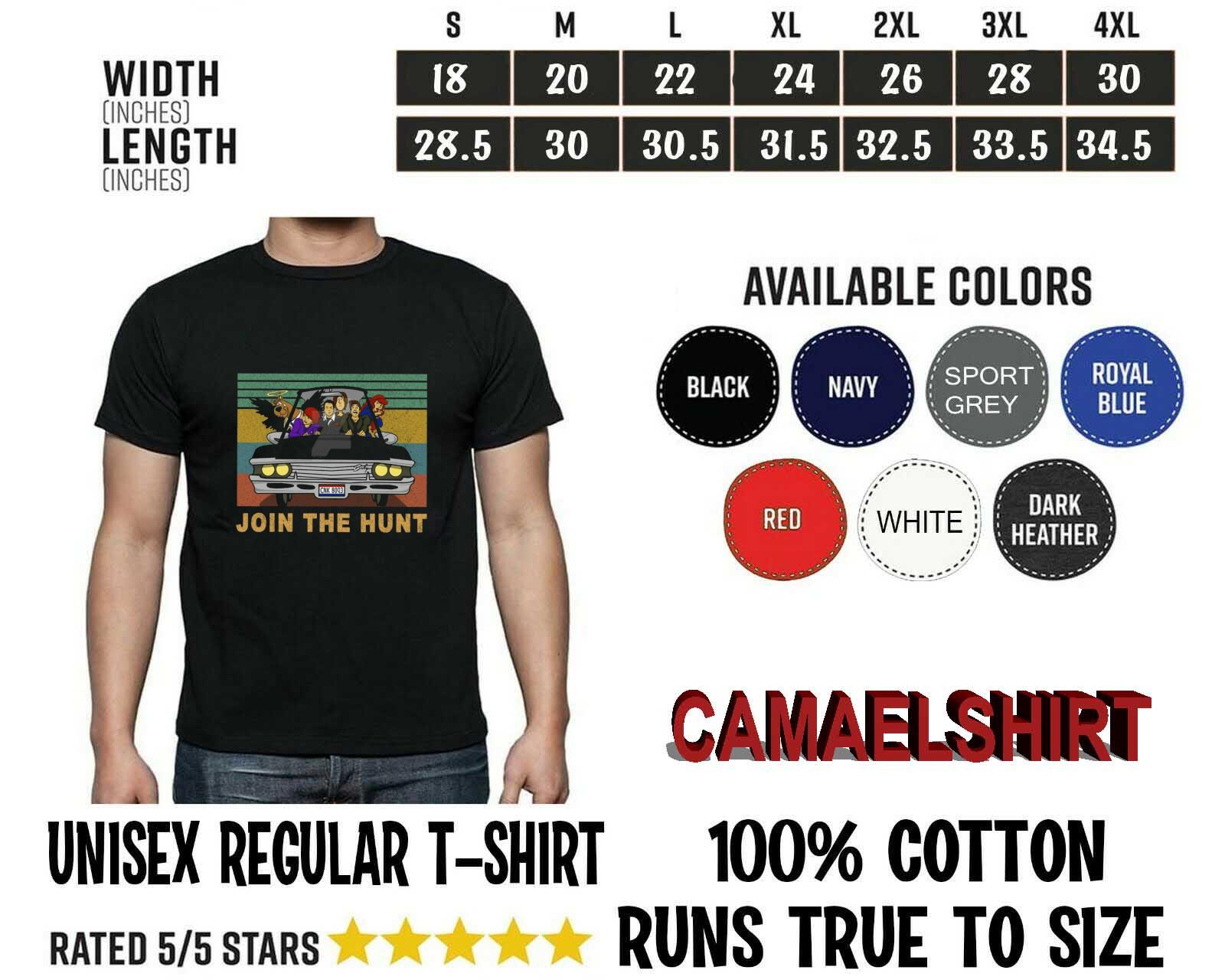 Supernatural Rare TV Merch tee tshirt Join hunt road so far Black