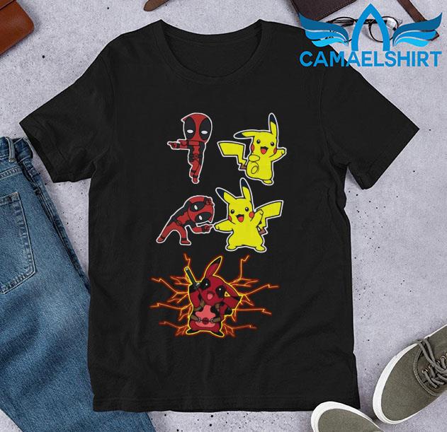 deadpool pikachu fusion shirt