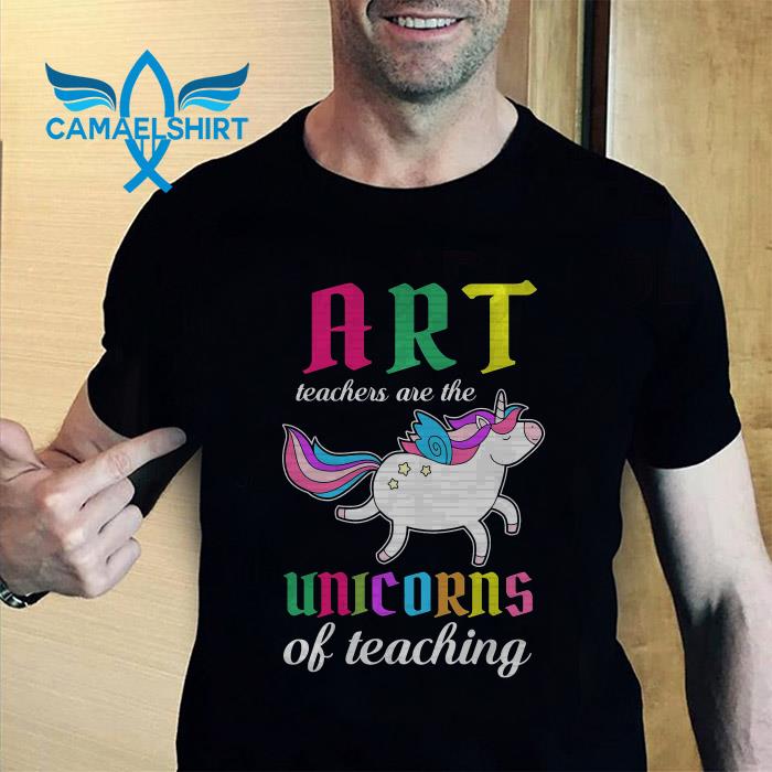 vandtæt paraply flicker Art teachers are the unicorns of teaching shirt, unisex shirt, longsleeve