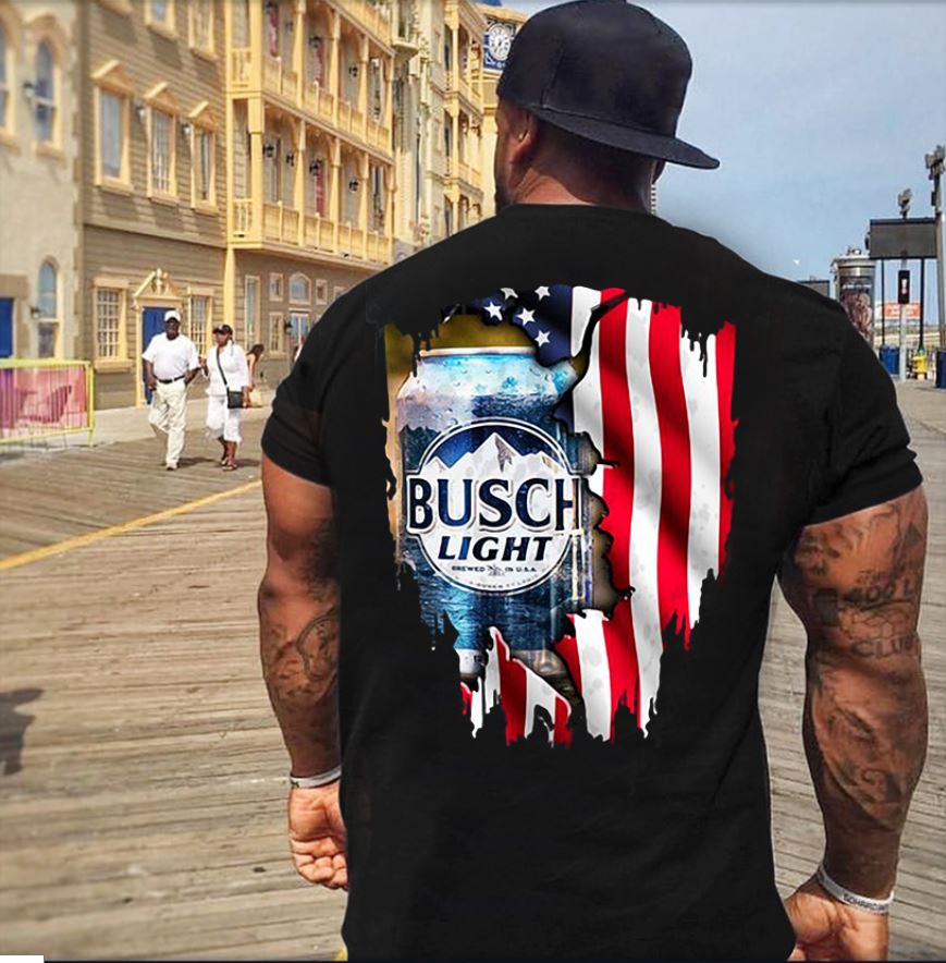 busch latte american flag hat