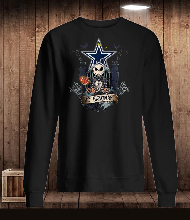 Jack Skellington nothing scares me I'm a Dallas Cowboys fan shirt, hoodie,  sweater, long sleeve and tank top