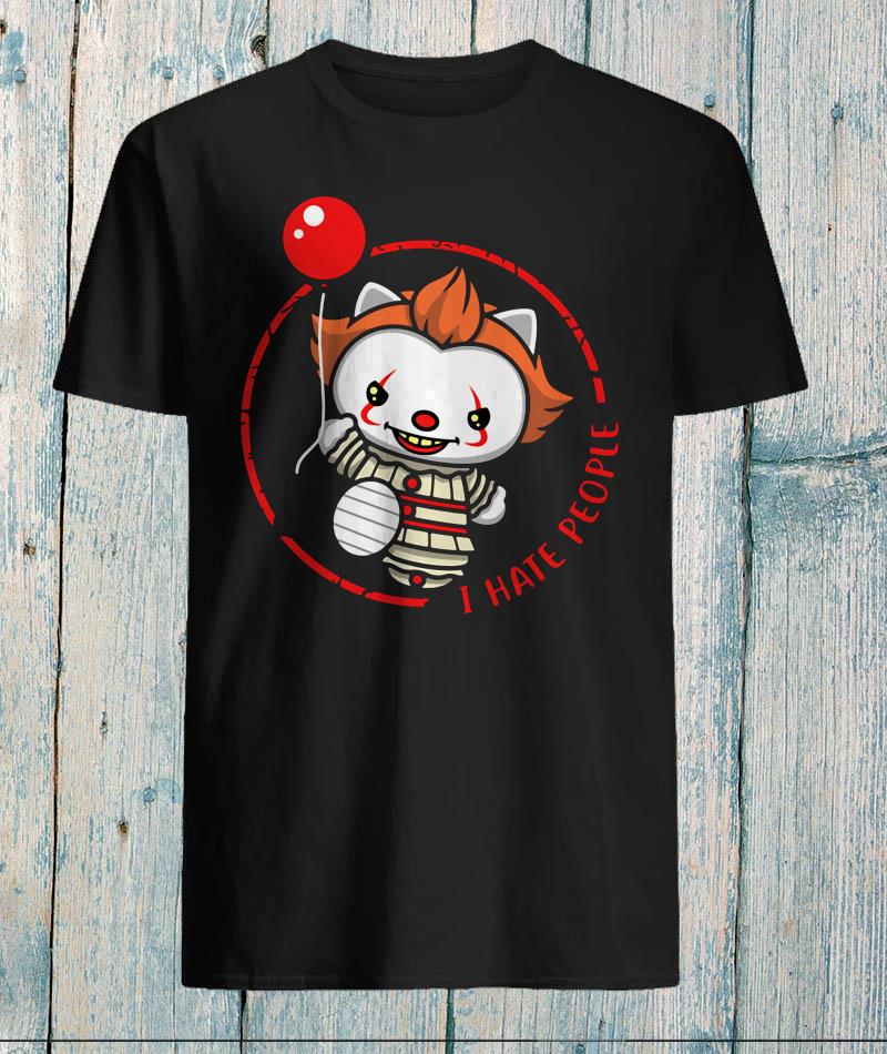 Kitty Pennywise I hate people shirt