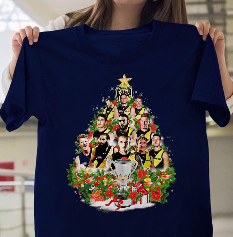 Richmond Tigers Christmas tree t-shirt - Camaelshirt American Trending Tees