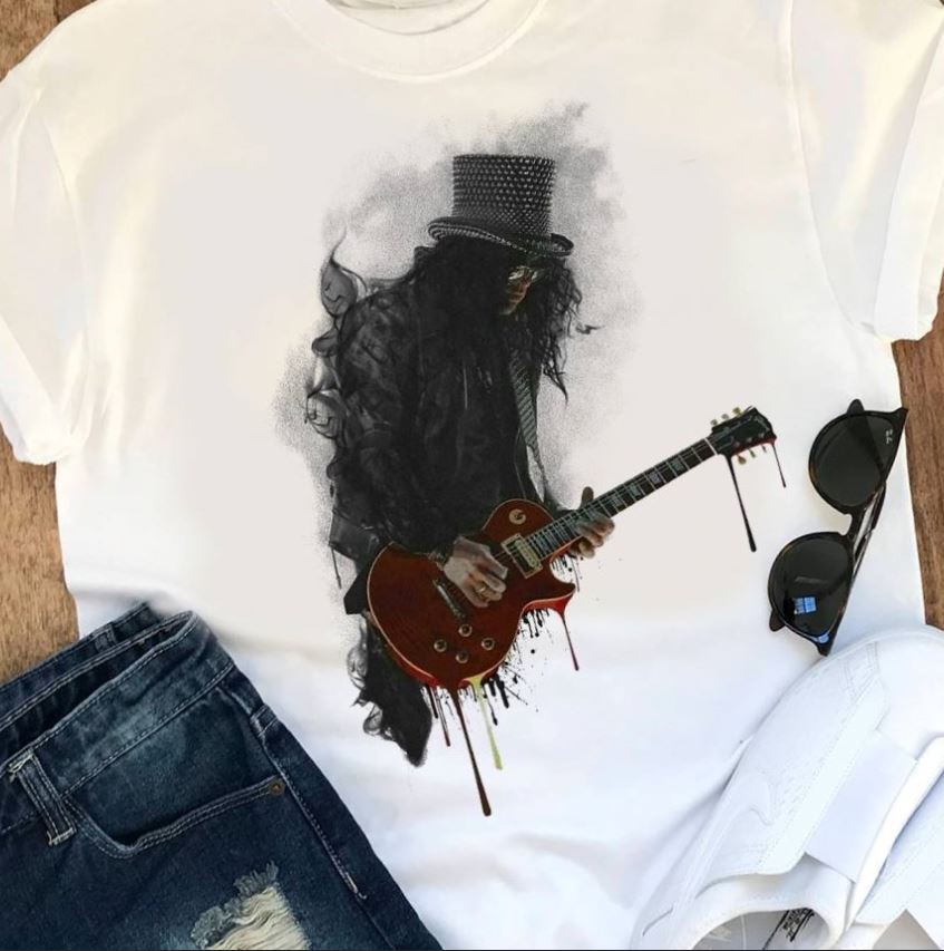 slash guitar t shirt