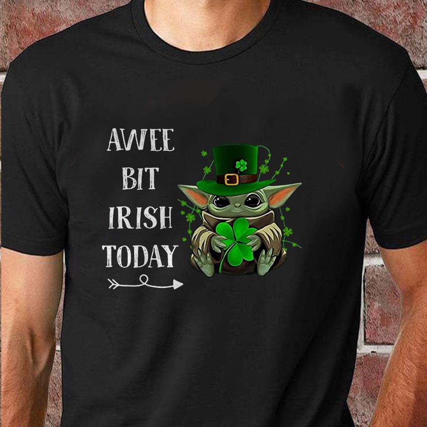 Baby Yoda St Patrick Day The Mandalorian with death Cute Baby Yoda Irish I am Kiss me You must Shirt Unisex Shirt