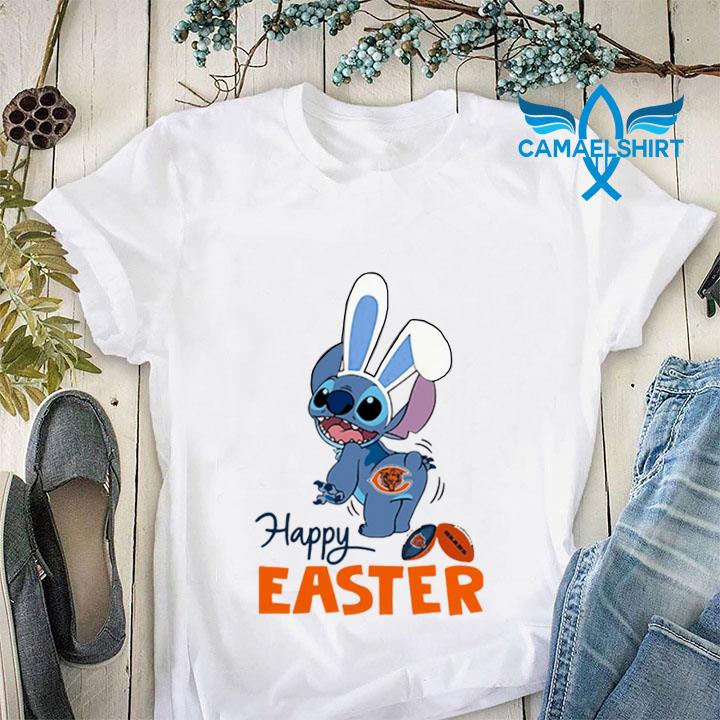 Bunny Stitch Chicago Bears happy Easter t-shirt