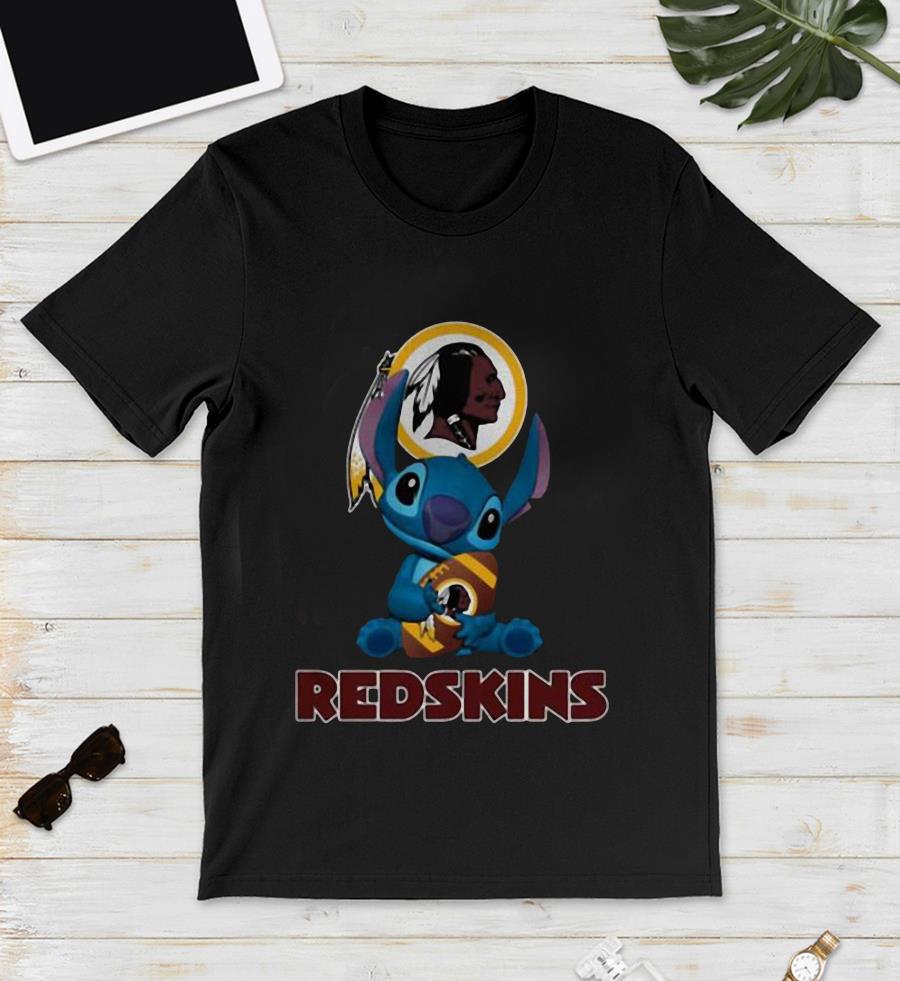 Disney Stitch hug Washington Redskins t-shirt