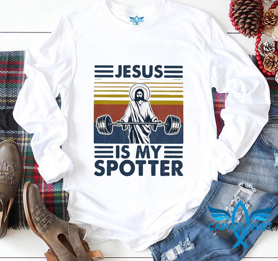 Jesus Is My Spotter T Shirt Gym Workout Weightlifting God Christian Vintage  Funny 100% Cotton Summer Clothing 210629 From Mu03, $7.57