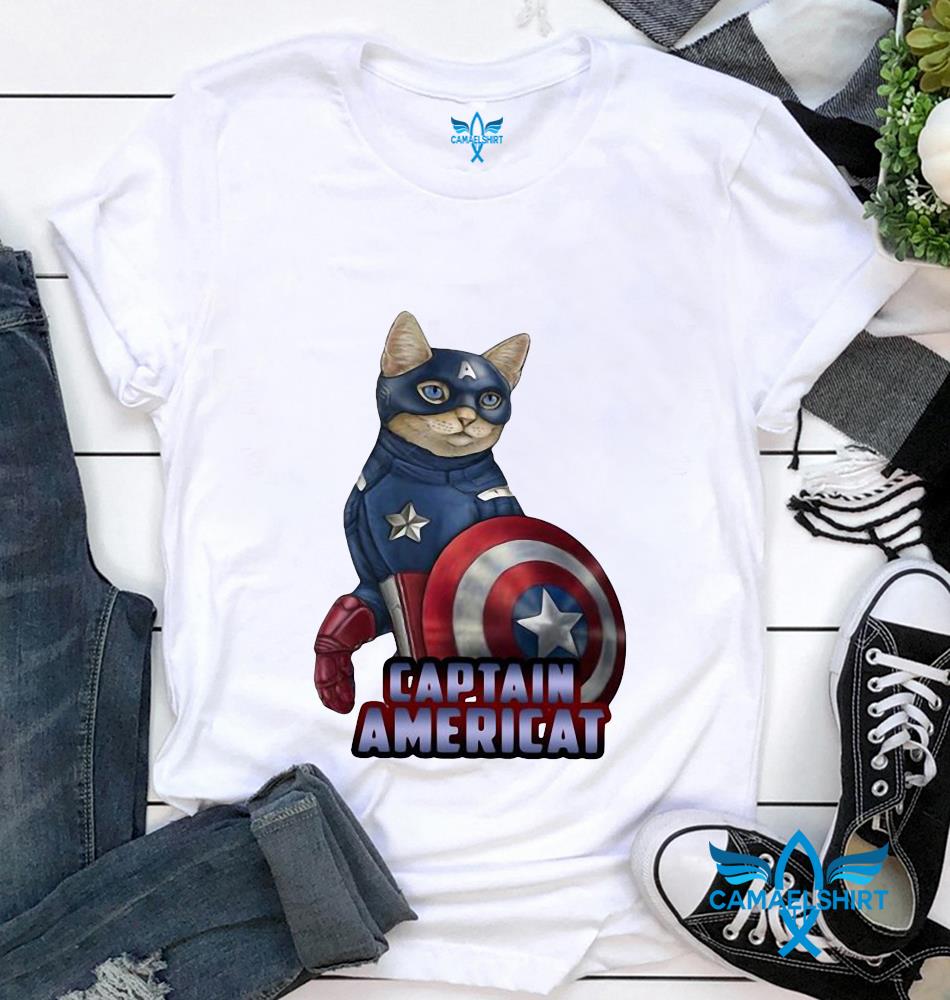 Captain marvel on sale cat t shirt