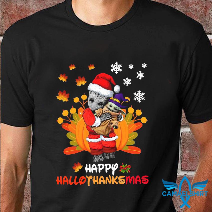 Santa Baby Groot Hugging Buffalo Bills Christmas T-Shirt, Funny