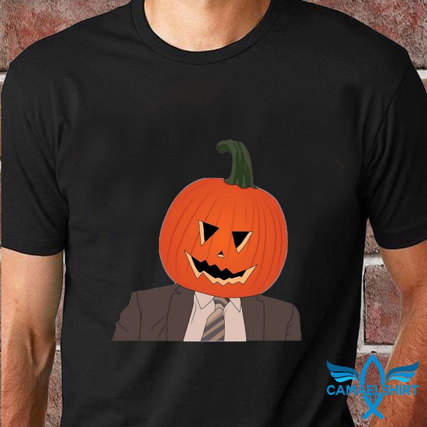 Dwight Pumpkin Head T-Shirt Funny Office Dwight Pumpkin Head Unisex Shirt