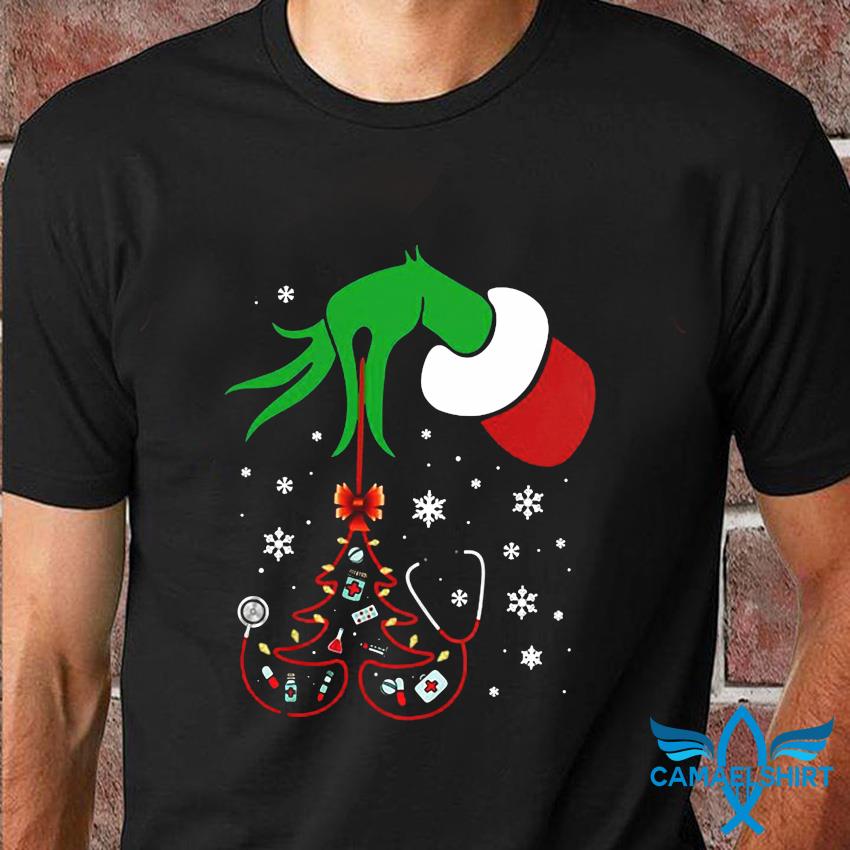 nurse christmas tree shirt