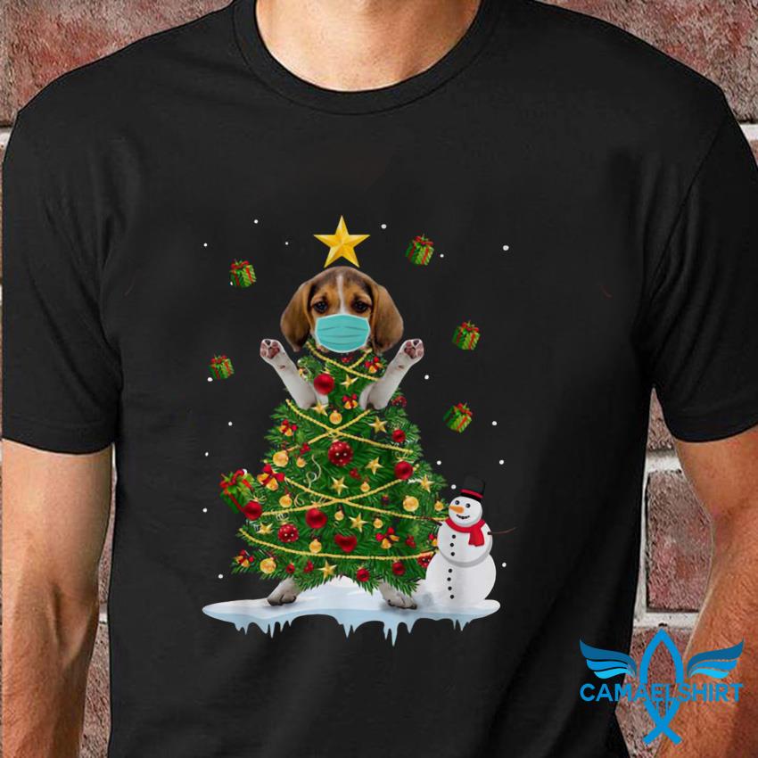 beagle christmas t shirt