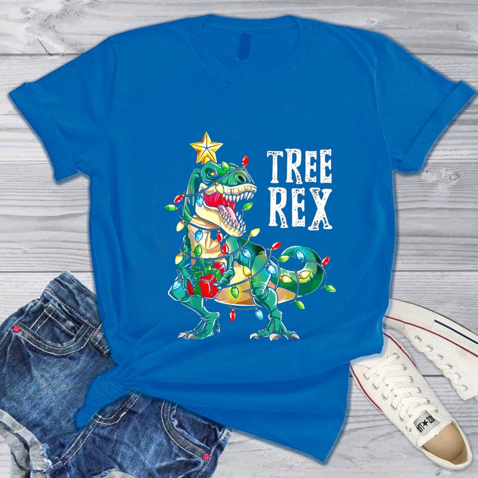 tree rex christmas t shirt