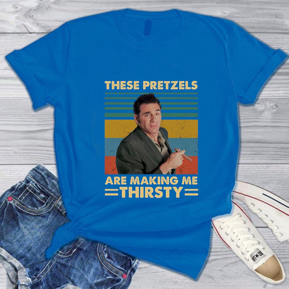 These Pretzels Are Making Me Thirsty Ladies V-neck Tee T-Shirt PRETZEL-1005
